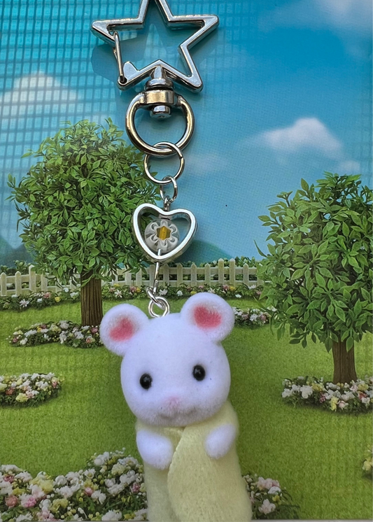 Calico Critter Keychain - Baby mouse