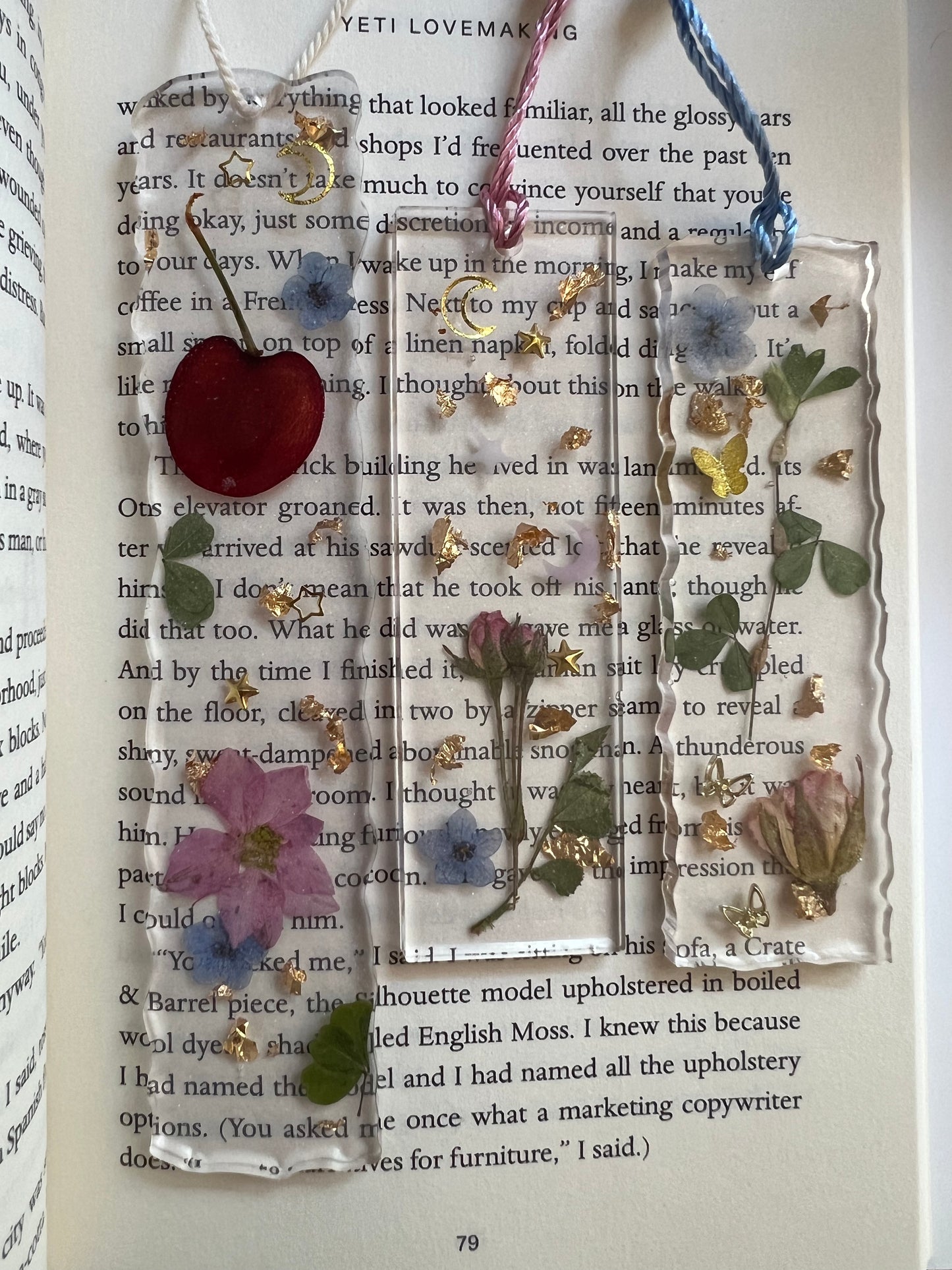 Cherry bookmark