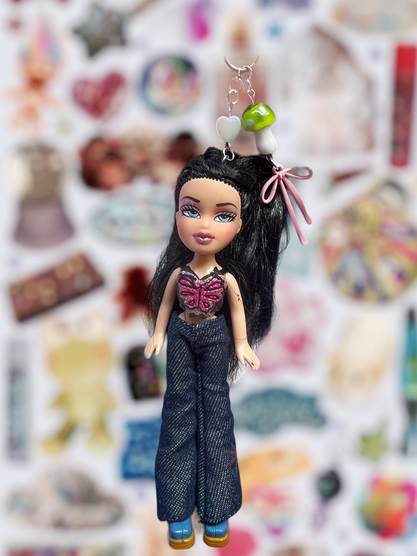 Mini Bratz doll keychain