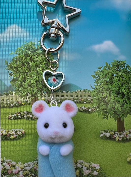 Calico Critter Keychain - Baby mouse