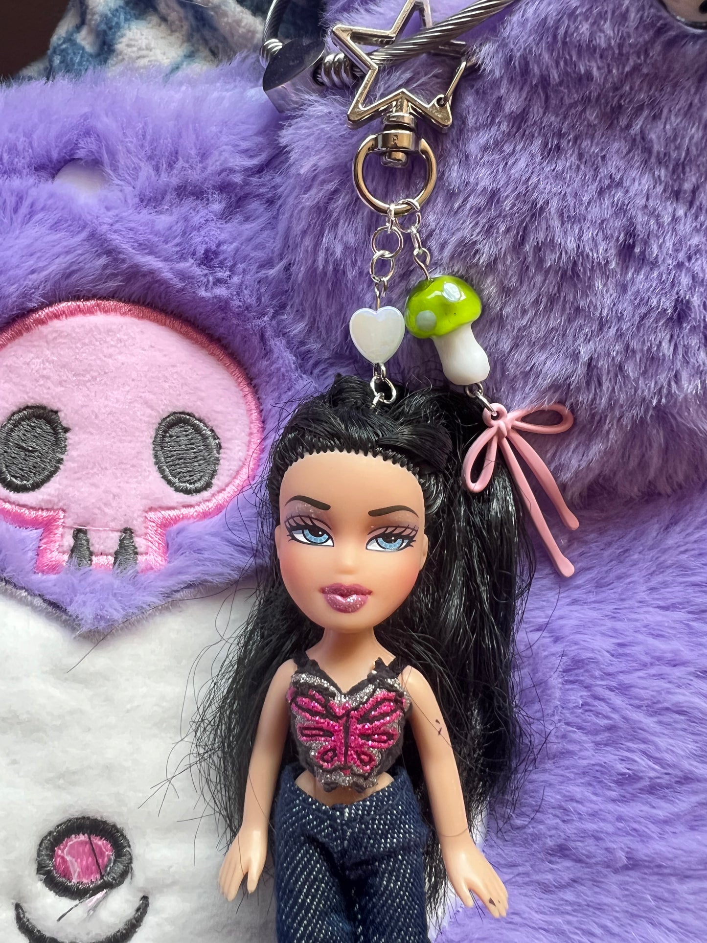 Mini Bratz doll keychain