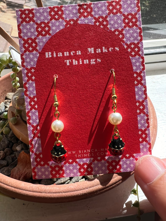 Ladybug earrings